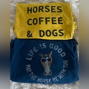 Set of 2 equestrian t-shirts